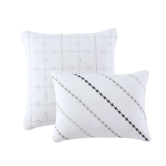 ✨NEW✨ 8pc Queen Delphi Comforter Set White | Bedding | Cozy | Fall | Bedroom - Picture 7 of 8